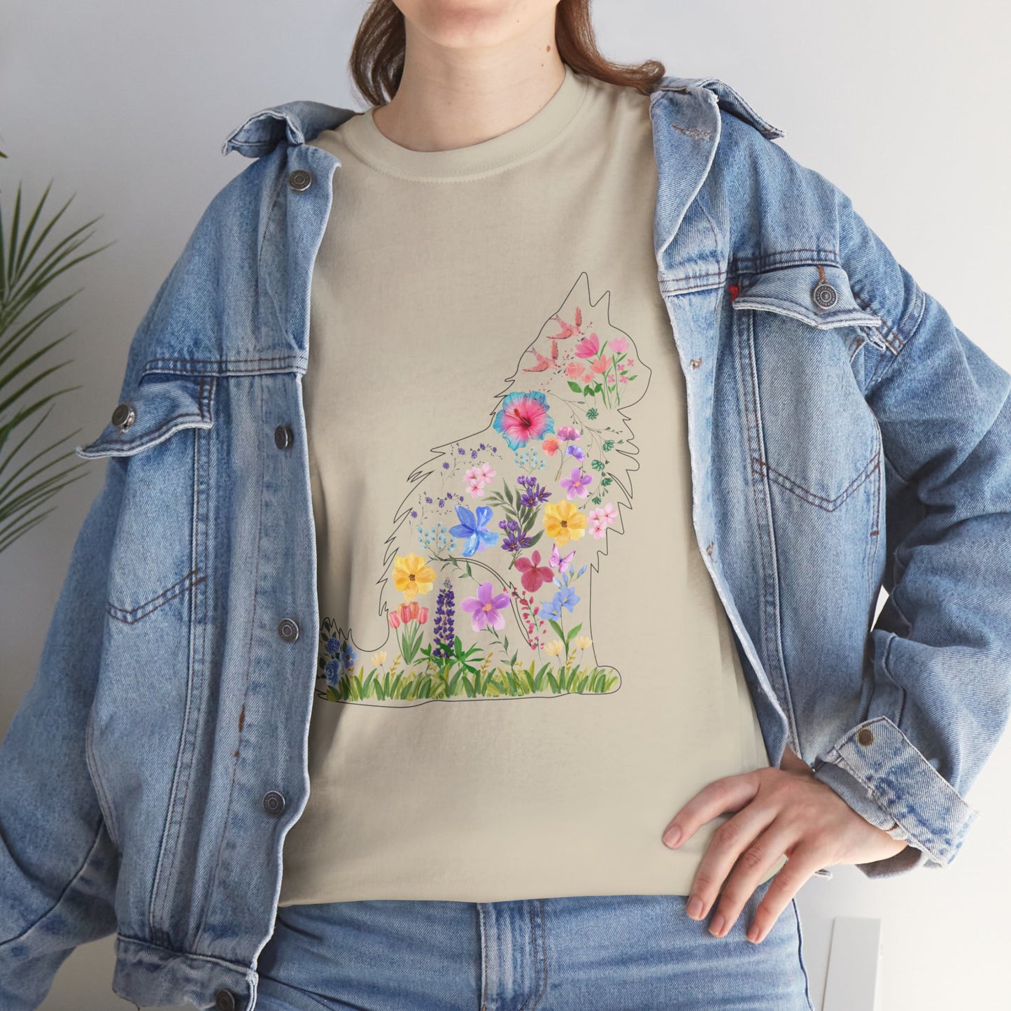 Floral Cat Shirt, Cat Lover T-shirt, Cat Lover Gift, Gift for Her, Cat Mom Shirt, Cute Cat Shirt