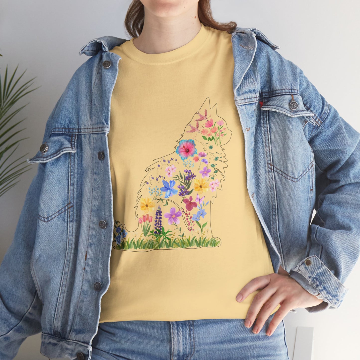 Floral Cat Shirt, Cat Lover T-shirt, Cat Lover Gift, Gift for Her, Cat Mom Shirt, Cute Cat Shirt