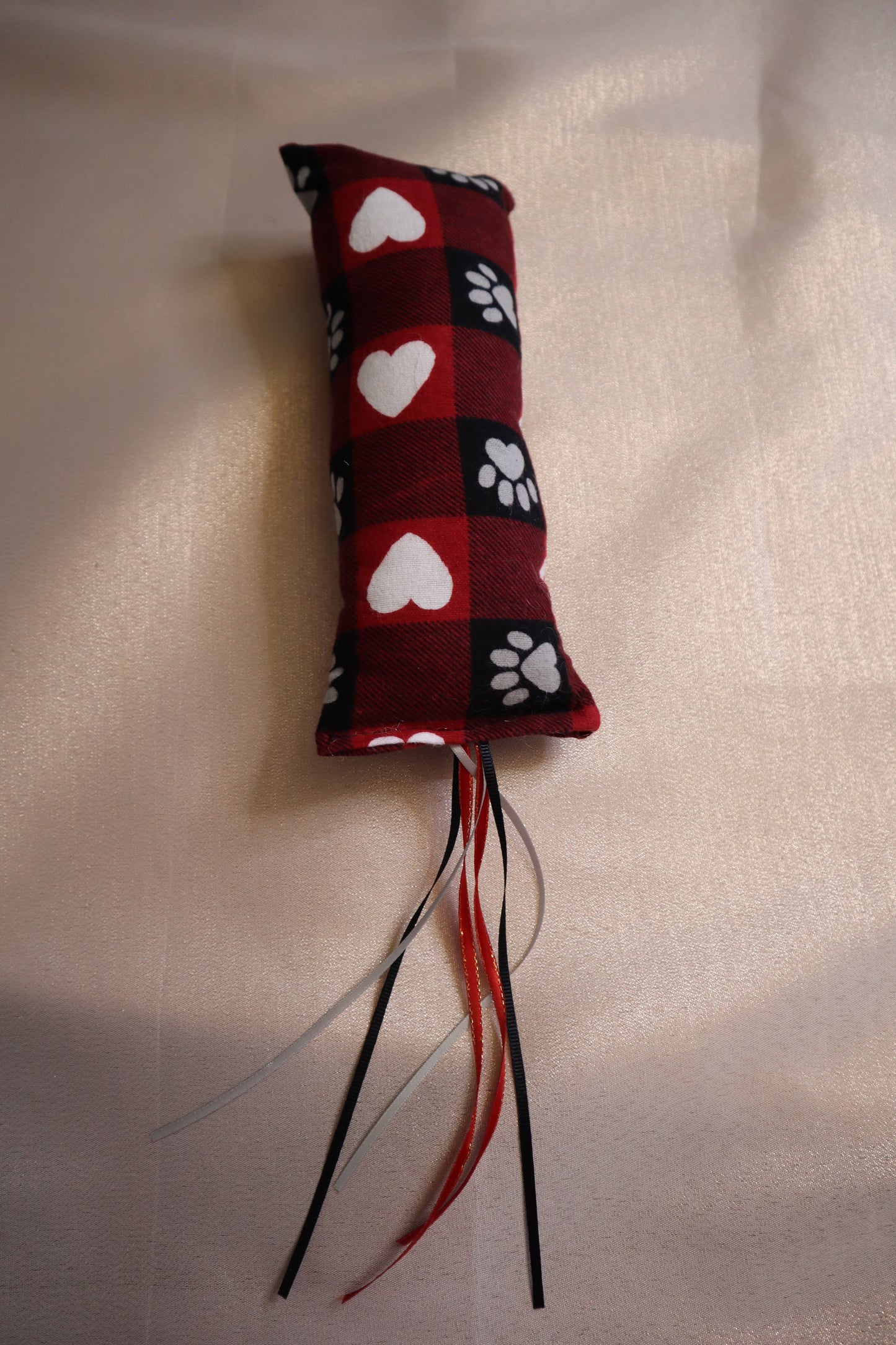 Cat Kicker Toy with Ribbons and Organic Potent Catnip play toy